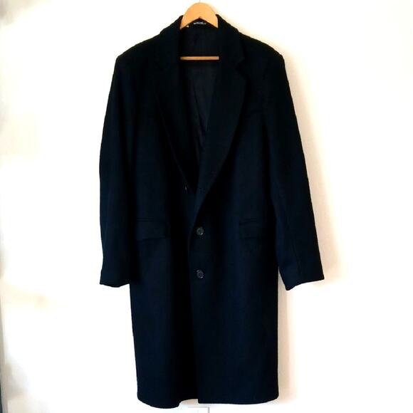 Silverado Western Wool Cowboy Duster Coat Black
